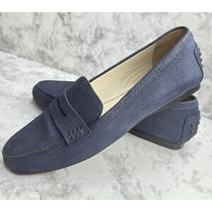 Amalfi by Rangoni Italy Womens Size 9 Blue Leather Drivers Loafers Moccasins New